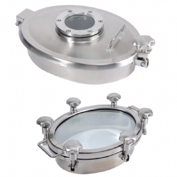 Oval Sight Glass Manhole Cover