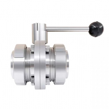 Three Pieces Weld Butterfly Valve